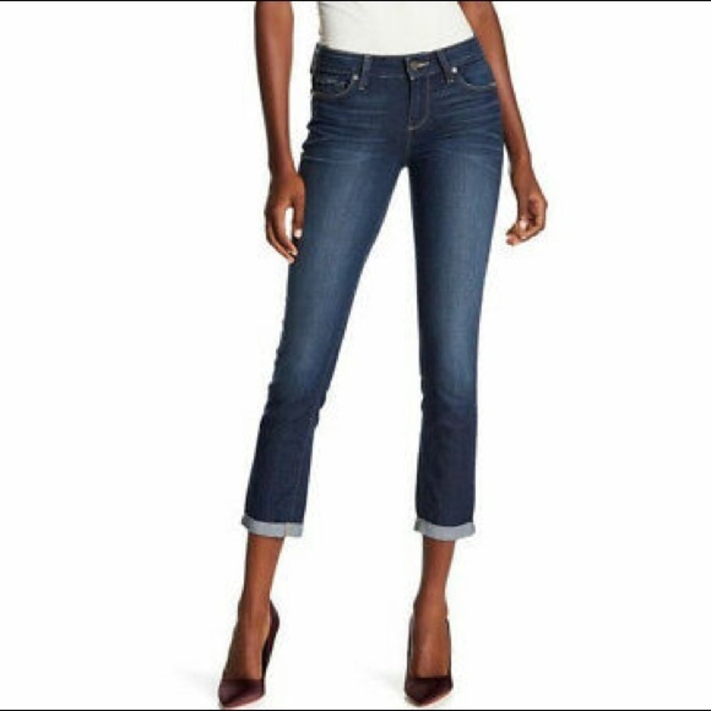 PAIGE DENIM Kylie Crop Skinny Dark Wash Jeans